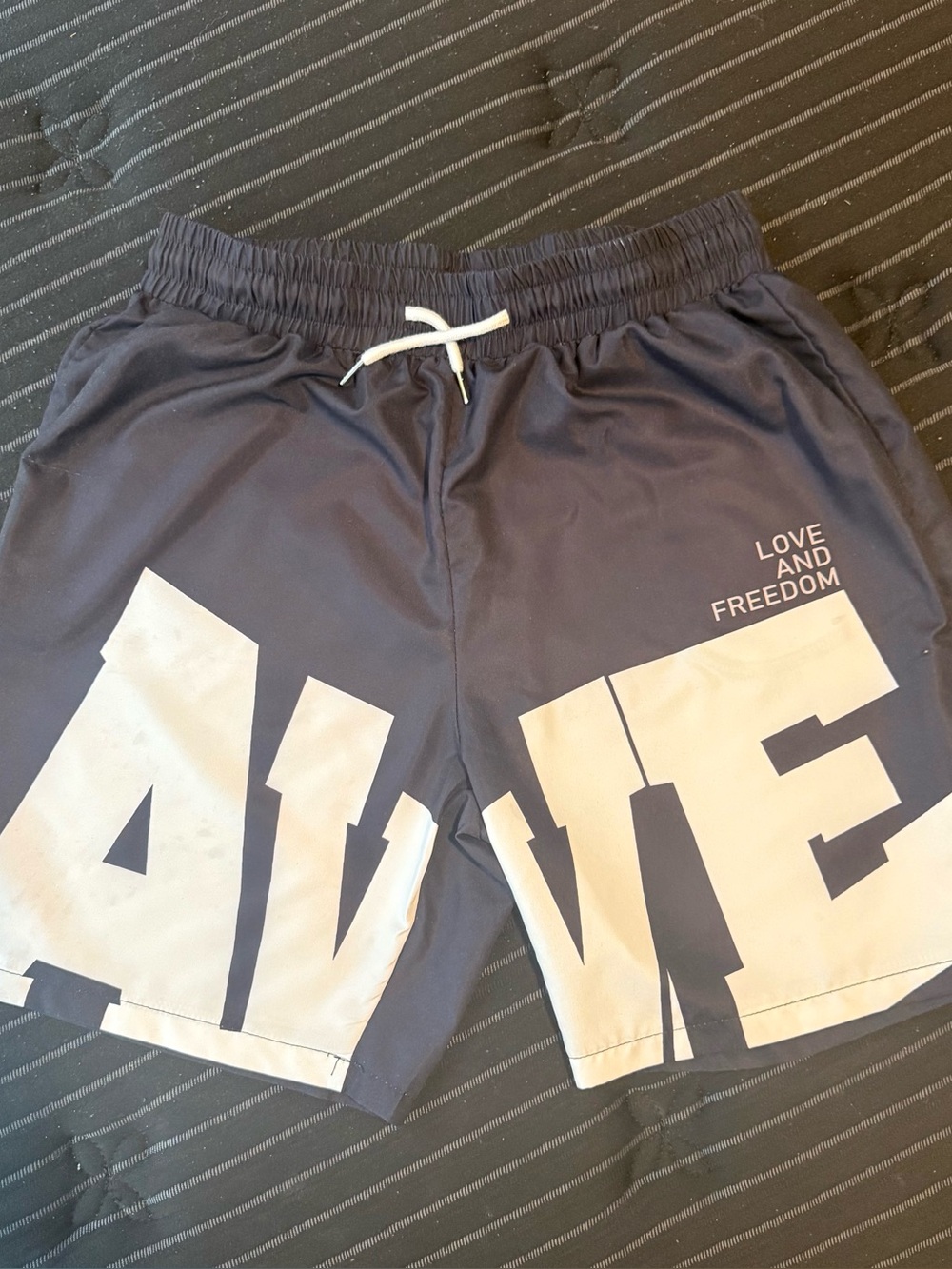 Black and White Athletic Shorts